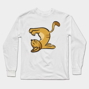 Cat In Different Yoga Poses Long Sleeve T-Shirt